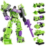 G1 Transformed Constructicon Devastator Set 6 i 1 100% Komplett Figurer [DB] Green