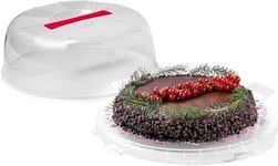 Snips, Porte Gâteau Delice avec 4 Fermetures de Sécurité, Boite Gateau 28 x 9 cm, Made in Italy, 0% BPA et phthalate free