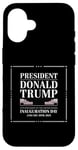 Coque pour iPhone 16 « 20 janvier 2025 : Donald Trump revient en tant que président »