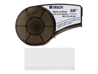 Brady B-461 - Polyester - Matt - Permanent Akryl-Adhesiv - Svart På Hvitt - Rull (9,53 Mm X 6,4 M) 1 Rull(Er) Merketape - For Brady Bmp21, Bmp21-Lab, Bmp21-Plus  Labpal