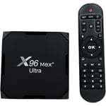 4GB 64GB X96 Max Plus Ultra TV-box Android 11 Amlogic S905X4 2.4G/5GHz Dubbel WiFi BT4.0 USB3.0 Stöd för AV1 H.265 8K 24fps 4K 60fps HDR Set Top Box EU 4GB 64GB