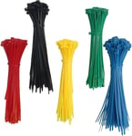 Serre-Cables Électriques 100Mm X 1.9 Mm+150 Mmx 1.9Mm, Attache Cable, Serre Cables En Plastique, Colliers Serre-Cable, Lot De 100 Pièces, Élargir Et Allonger, B[ORG221565]