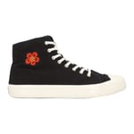 KENZO Rose High Top Sneaker Canvas Trainers Embroidered EU44 UK10 RRP265 NEW