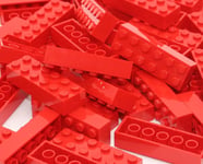 LEGO BRICKS 10 x RED 2x6 Pin -  From Brand New Sets Sent in a Clear Sealed Bag