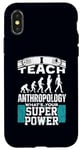 iPhone X/XS Anthropology Humor Superpower Teacher Human Evolution Case