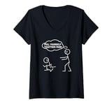 Womens Pull Yourself Together Man Humor Sarcastic Funny Novelty V-Neck T-Shirt