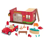 Li’l Woodzeez – Toy Fire Station – Fire Station Playset – Toy Fire Truck – Fire Department Playset – 3 Years + – Honeysuckle Hollow Safety Department