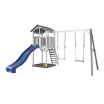 Aire de jeux avec toboggan - Bois - H2,42m - BEACH TOWER  