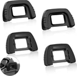 4 Pcs Oeilleton de L'appareil Photo Viseur d'oculaire ?illeton de Caméra pour Eye Cup Viseur pour D7000 D750 D610 D600 D300 D200 D100 D90 D80 D70 D70S D75 Appareil Photo Reflex Numérique(Q1408)