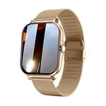 Montre Intelligente Pour Téléphone Android,2023 Pouces,Écran De Document,Appel Bluetooth,Surveillance De L'oxygène Sanguin Et De La Pression,Femmes Et Hommes,1.44 - Type 2-Gold