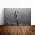 Big Box Art Canvas Print Wall Art Golden Gate Bridge San Francisco 3 | Mounted & Stretched Box Frame Picture | Home Decor for Kitchen, Living Room, Bedroom, Hallway, Multi-Colour, 30x20 Inch