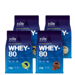 Mix&Match: 4 x Whey-80 Heraproteiini 1 kg