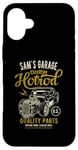 Coque pour iPhone 16 Plus Sam's Hotrod Garage Voiture Classique Sam