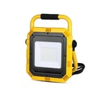 V-Tac 946 Phare LED Da Chantier 50W Jaune/Noir Blanc Ice 6400K IP44 4000Lm