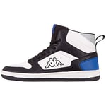 Kappa Mixte Lineup Unisex Chaussure de Course sur Route, Noir/Bleu, 36 EU