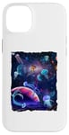 Coque pour iPhone 14 Plus Sea jellies Wild Pet Animal Universe Galaxy Stars Jellyfish