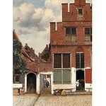 Artery8 Vermeer View Of Houses In Delft The Little Street Art Print Canvas Premium Wall Decor Poster Mural