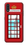 England Classic British Telephone Box Minimalist Case Cover For Samsung Galaxy A01