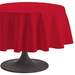 Coucke Nappe Ronde Uni Cerise Coton 180 cm