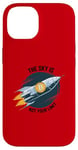 Coque pour iPhone 14 Le ciel n'est pas votre limite Bitcoin Rocket