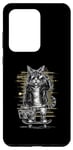 Coque pour Galaxy S20 Ultra Casque de skateboard motif chat rétro vintage urbain streetwear