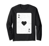 Ace Of Hearts Costume Long Sleeve T-Shirt