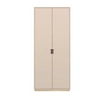 Asplund - Snøskap F D30 dekket dører - Rose, eik sokkel - Vitrineskap - Beige - MDF/Tre