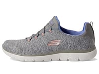 Skechers Baskets Summits pour Femme, Gris Bleu Gybl, 40 EU