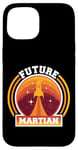 iPhone 15 Mars Planet Future Martian Retro Vintage Oldschool Case