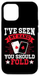 Coque pour iPhone 12/12 Pro Jeu de cartes de poker Jetons de jeu Bluff