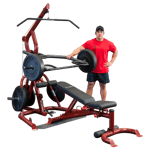 Body Solid - Frivikts gym / GLGS100P4 (Tillval Viktpaket: Nej, Inga vikter, Tillval Träningsbänk: Nej, inga tillval)
