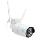 Reolink 5MP Caméra de Surveillance Extérieure WiFi, Caméra IP WiFi 2,4GHz/5GHz, Détection de Personne/Véhicule/Animal, Vision Nocturne Etanche IP67, Fente pour Carte microSD, Time-Lapse, RLC-510WA