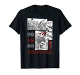 Attack on Titan Eren Yeager vs Reiner Braun Manga Fight Logo T-Shirt