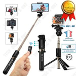 TD® Selfie stick telefon kamera iphone kamera GoPro smartphone selfie stick bluetooth portabelt stativ android vinkel