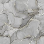 Muriva Elysian Marble Black And Gold Metallic Wallpaper 212512