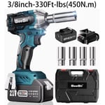 High Torque Cordless Impact Wrench Battery Power Car Brushless Impact Gun Kit