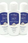 Derma V10 24/7 Dry Skin Body Lotion Non-greasy.Almond Oil&Shea Butter 3 X 200 ML