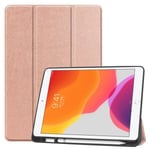 Kolminkertainen kotelo jalustalla iPad 10.2"" 2021 / 2020 / 2019 - RoseGold - RoseGold