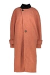 John Richmond HWA22249CP Womens Oversized Long Coat Pink Strawberry Ita 46 uk 14