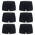 Libella Lot de 6 Culotte Shorty Femme Boxers Hipsters sans Couture en Tissu Microfibre Doux 3908 BL S/M