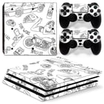 Kit De Autocollants Skin Decal Pour Console De Jeu Ps4 Pro Destiny, T1tn-P4pro-7199