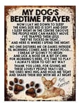 SHAWPRINT MY Dog's Bedtime Prayer Retro Style Metal TIN Sign/Plaque, Terrier-Toy Terrier, 4" x 3" Fridge Magnet