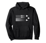 F-15 Eagle US American Flag Pullover Hoodie