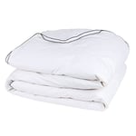 Pikolin Home Duvet Cover/Goose Down Duvet 96%, 100% Cotton Percale Cover, 220 g/m2, white, Lit 180-260 x 240 cm