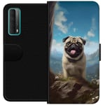 Lommeboketui til Huawei P smart 2021 med Glad Hund motiv