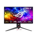 ASUS ROG Swift OLED PG27AQDM –Moniteur gaming 27" (26,5 pouces visibles), 1440p, 240 Hz, réponse 0,03 ms, G-SYNC, antireflet, dissipateur thermique personnalisé, 99% DCI-P3, DisplayWidget Center