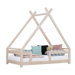 Lit cabane enfant TAHUKA 120 x 190 beige