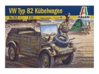 Italeri VW Typ 82 Kubelwagen, Light armored vehicle model, Monteringssats, 1:35, VW Typ 82 Kübelwagen, Plast, Military vehicles