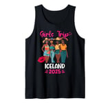 Black Girls Trip Iceland 2025 Vacation Matching Tank Top