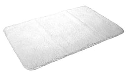 Kinzler Housse de Couvercle de WC en Microfibre de Haute qualité, Microfibre Polyester, weiß, 80x150 cm